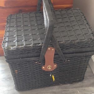 Vintage picnic basket